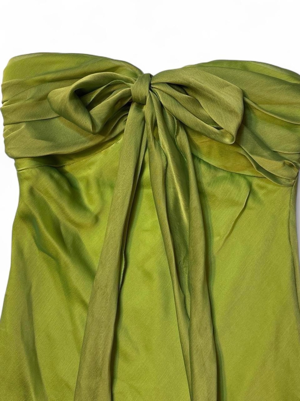 Le chateau Strapless Chiffon Tie-Front Dress - Picture 2 of 4